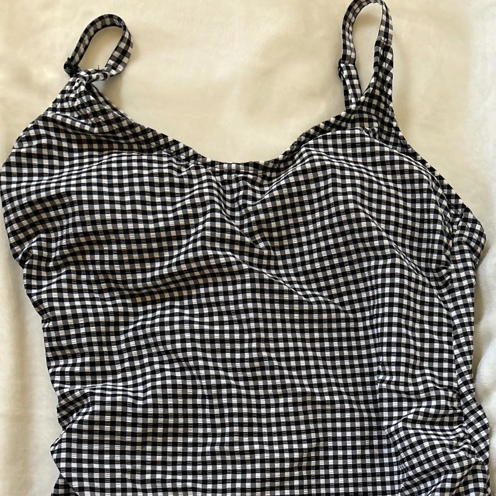 Gingham Style One-Piece Bathing suit